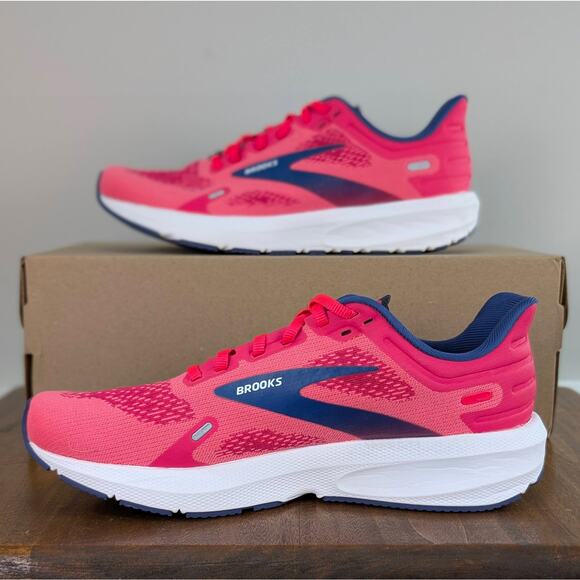 NEW Brooks Launch 9 Running Sneakers Shoes Active Performance Hot Pink Size 8 - Picture 4 of 14